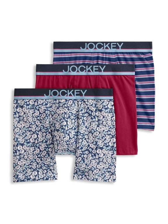 Men's True Style 6" Boxer Brief - 3 Pack