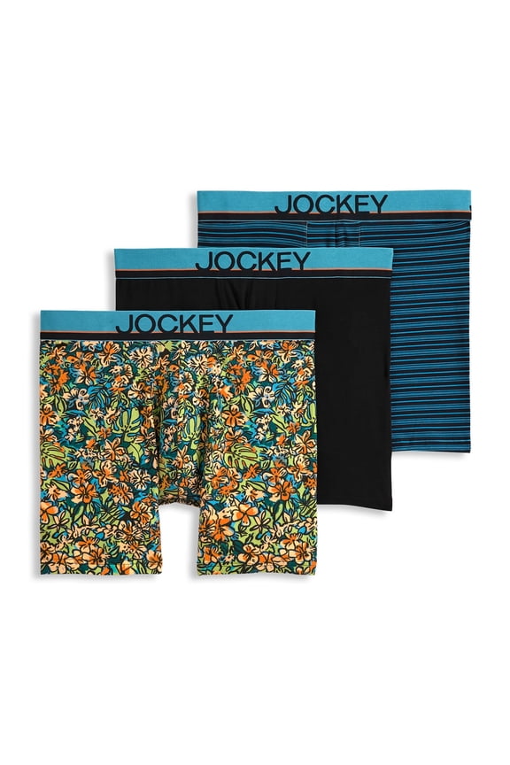 Men's True Style 6" Boxer Brief - 3 Pack