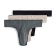 thumbnail image 1 of Jockey Men's True Style Thong - 3 Pack, 1 of 5