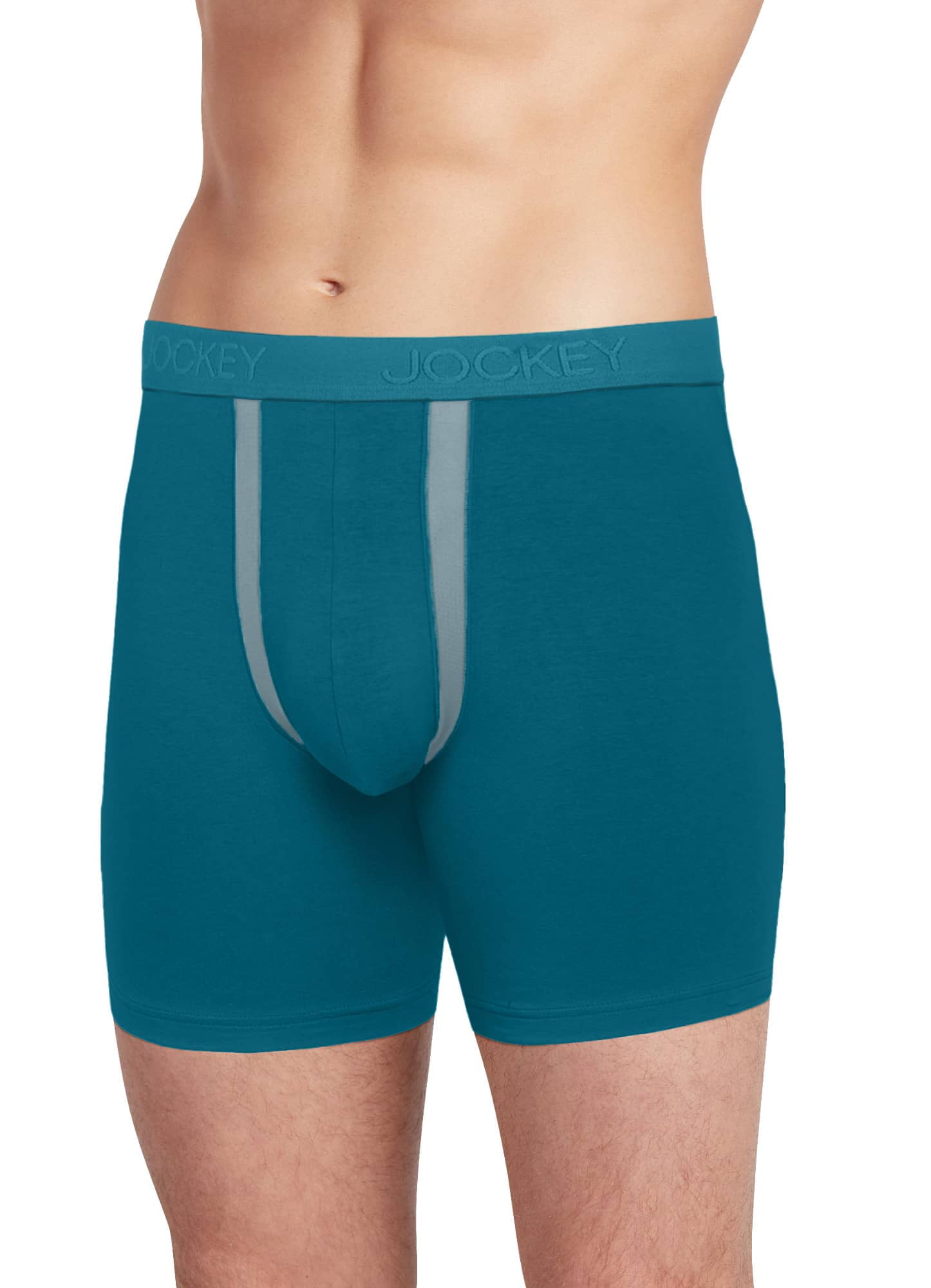 Jockey Men's Chafe Proof Pouch Cotton Stretch 6" Boxer Brief