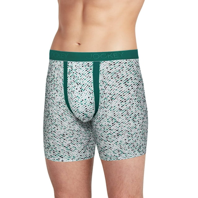 Jockey Men's Chafe Proof Pouch Cotton Stretch 6" Boxer Brief