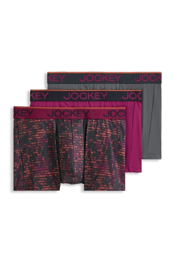 Men's Chafe Proof Pouch Microfiber 3" Trunk - 3 Pack