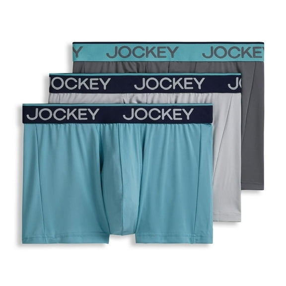 Jockey Men's Chafe Proof Pouch Microfiber 3" Trunk - 3 Pack
