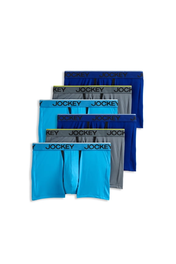 Men's Chafe Proof Pouch Microfiber 3" Trunk - 6 Pack