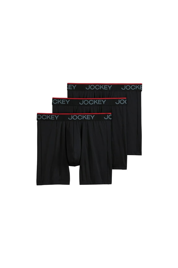 Men's Chafe Proof Pouch Microfiber 6" Boxer Brief - 3 Pack