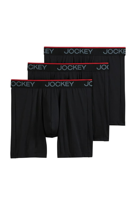 Men's Chafe Proof Pouch Microfiber 6" Boxer Brief - 3 Pack