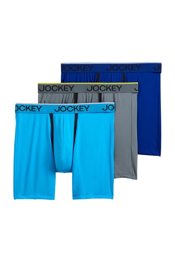 Men's Chafe Proof Pouch Microfiber 6" Boxer Brief - 3 Pack
