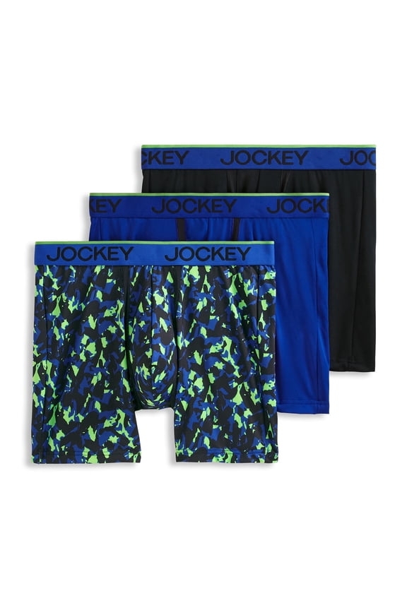 Men's Chafe Proof Pouch Microfiber 6" Boxer Brief - 3 Pack