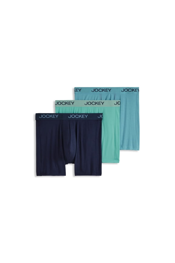 Men's Chafe Proof Pouch Ultra Soft Modal 6" Boxer Brief - 3 Pack