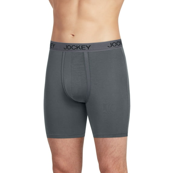 Jockey Men's Chafe Proof Pouch Ultra Soft Modal 6" Boxer Brief