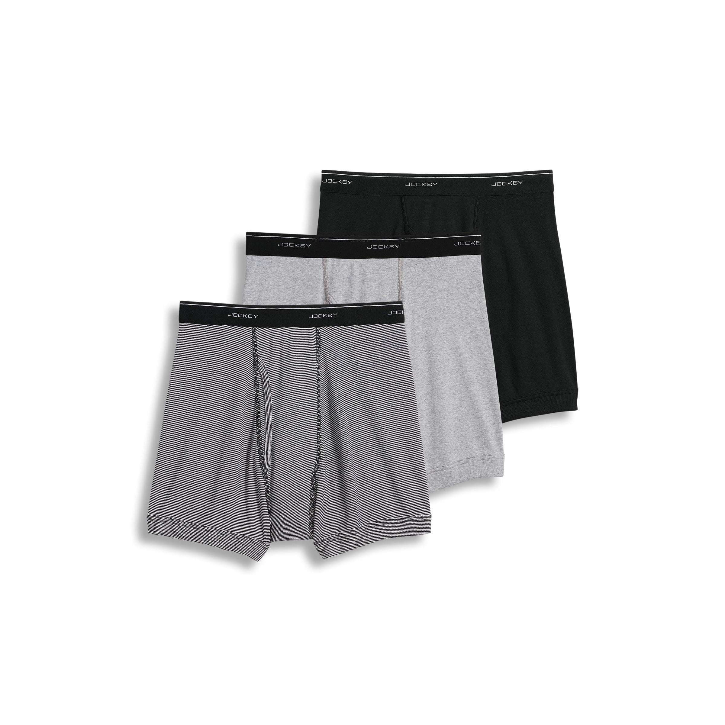 Jockey Classic Staynew Bonus Pack Boxer Briefs | 3-Pack + 1 Free, Full-Rise, XL (Waist 40-42) - View #8