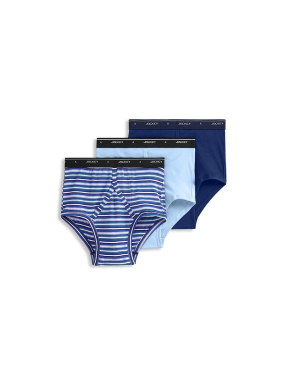 Men's 100% Cotton Classic Full Rise Brief - 3 Pack