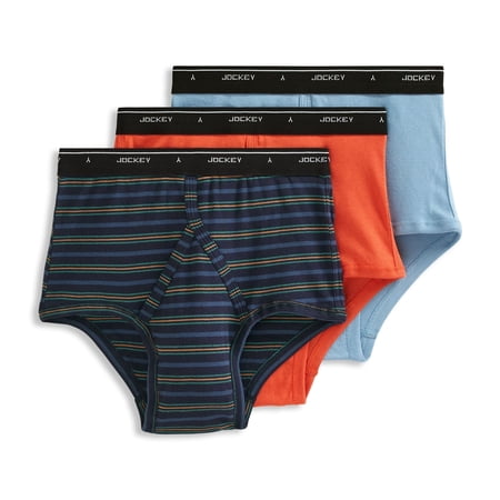 Jockey Men's 100% Cotton Classic Full Rise Brief - 3 Pack