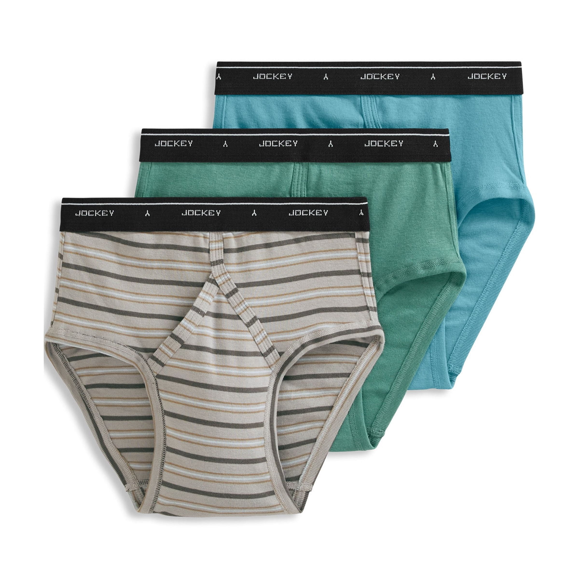 Jockey Men's Classic Low Rise Brief, 3 Pack, 100% Cotton, Y-Front