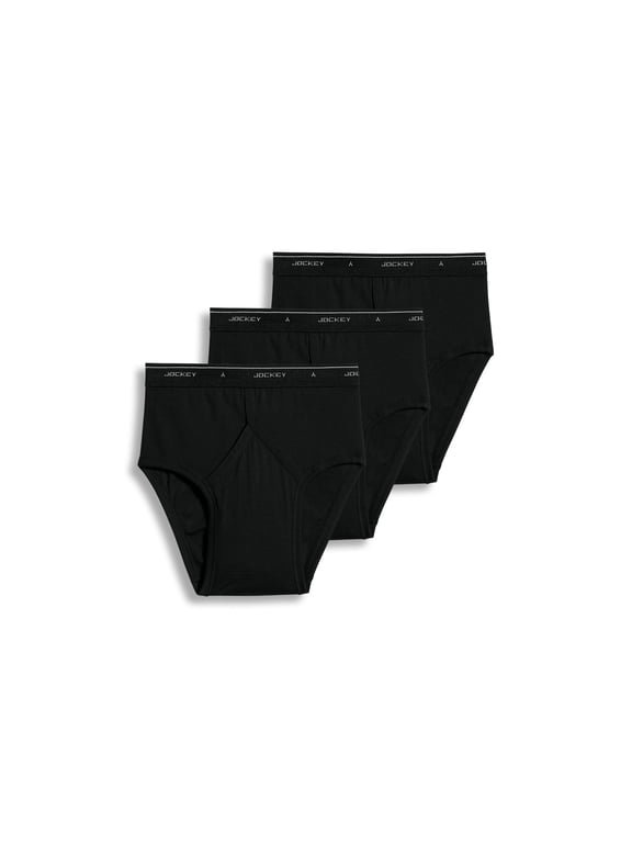 Men's 100% Cotton Classic Low Rise Brief - 3 Pack