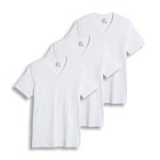 Jockey Mens 100% Cotton Classic V-Neck Undershirt - 3 Pack