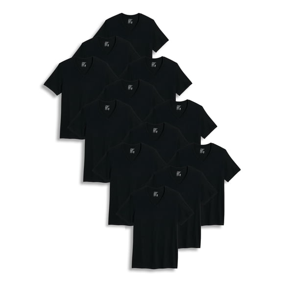 Jockey Men's 100% Cotton Classic V-Neck Undershirt - 12 Pack