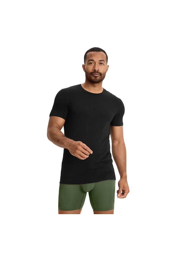 Men's Cool Cotton Stretch Crew Neck Undershirt