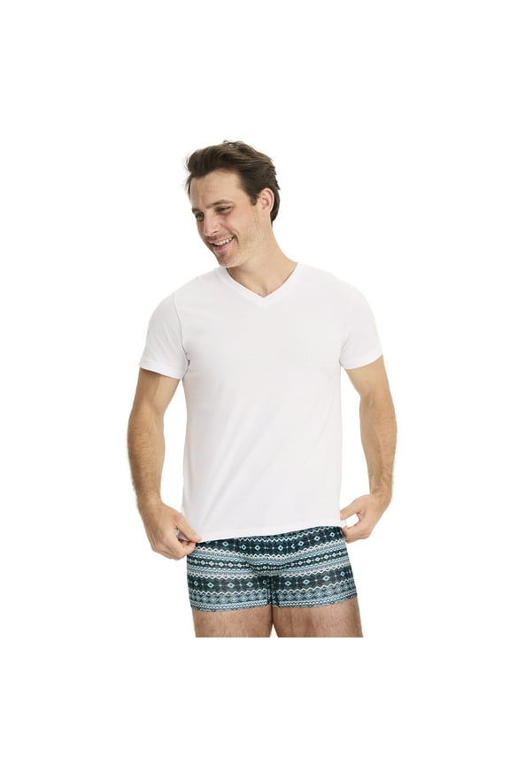 Men's Cool Cotton Stretch V-Neck Undershirt