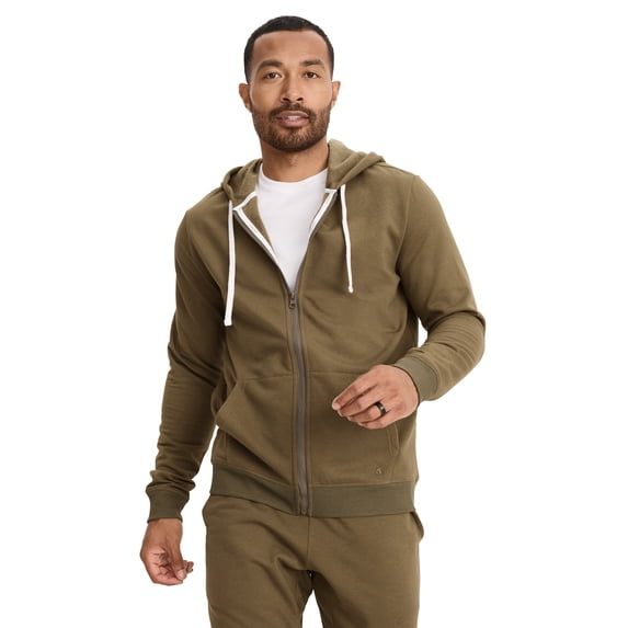 Jockey Men's Cotton Blend Fleece Full Zip Hoodie