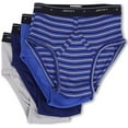 thumbnail image 1 of Jockey Cotton Low-Rise Brief 4-Pack Intense Royal/Majestic Blue/Mid Grey/Majestic Blue Stripe 32 Intense Royal/Majestic Blue/Mid Grey/Majestic Blue Stripe, 1 of 3