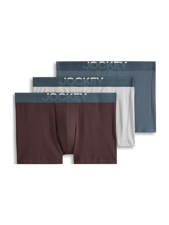 Men's Cotton Stretch 3" Trunk - 3 Pack
