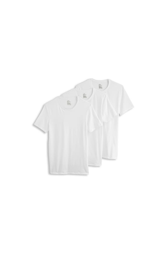 Men's Cotton Stretch Crew Neck Undershirt - 3 Pack