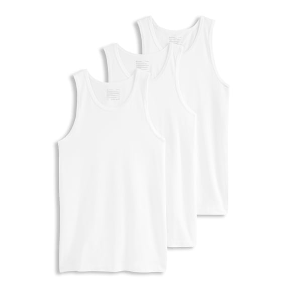 Jockey Men's Cotton Stretch Tank Undershirt - 3 Pack