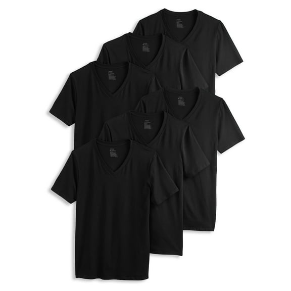 Jockey Men's Cotton Stretch V-Neck Undershirt - 6 Pack
