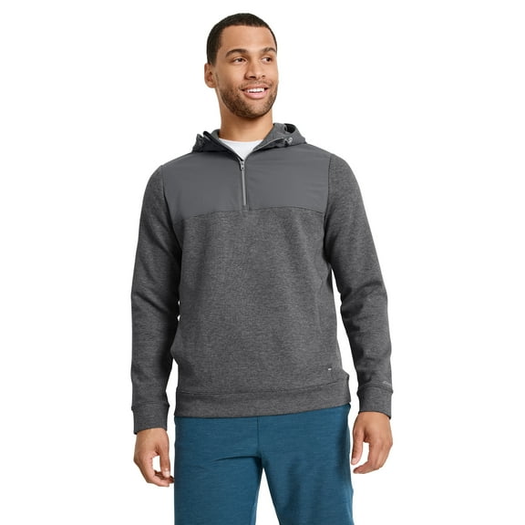 Jockey Men's EVERACTIVE Mixed Media 1/2 Zip Hoodie