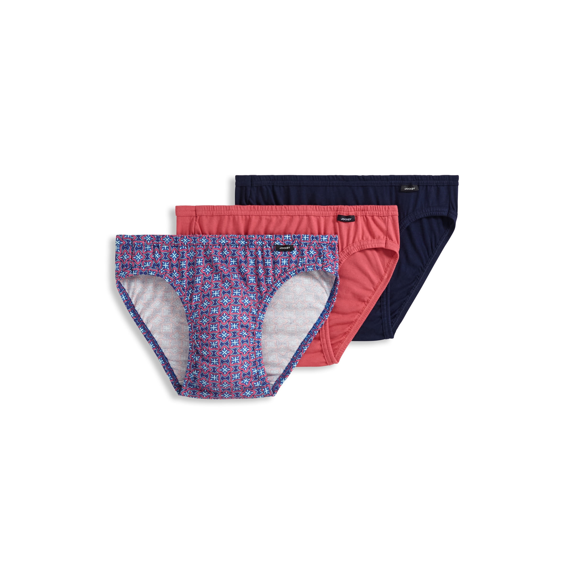 Jockey Women's Elance Bikini - 3 Pack 7 Lilac Dreams/Floral Wish/Blushing Rose