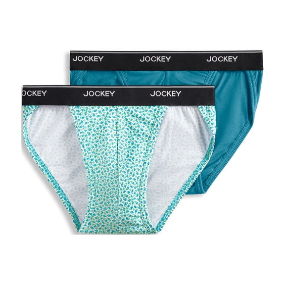 Jockey Men's 100% Cotton Elance String Bikini - 2 Pack