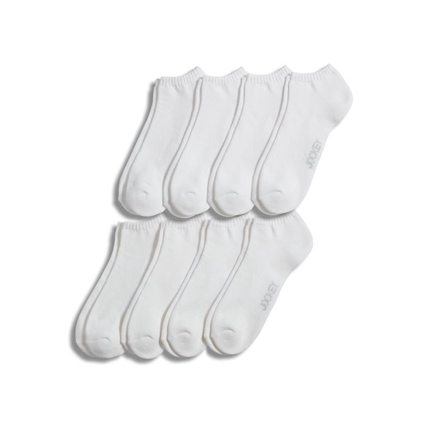 Jockey Men's Essentials Antimicrobial Low Cut Socks 8 P