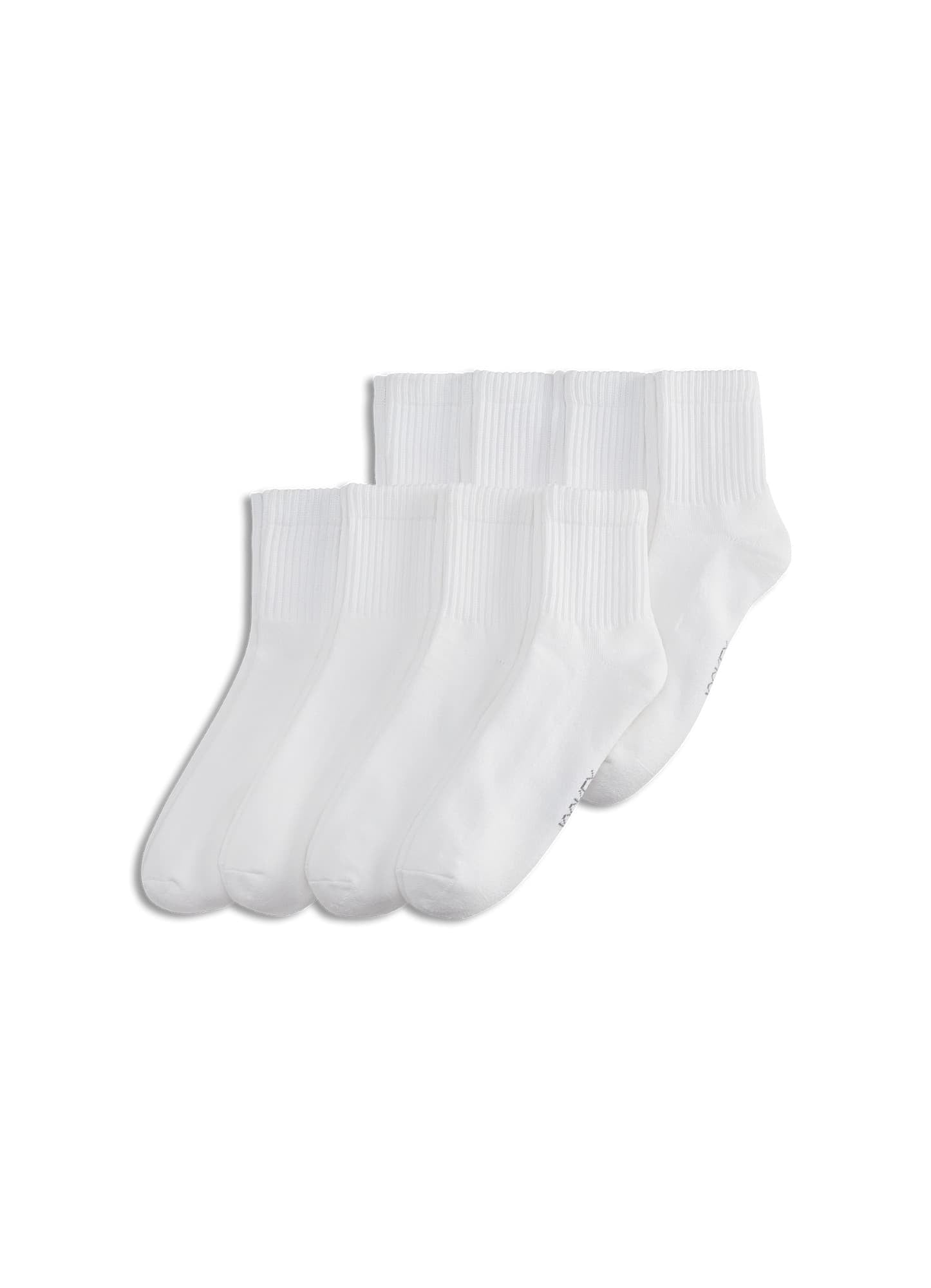 Jockey Men's Essentials Antimicrobial Quarter Socks, 8 Pairs, Odor