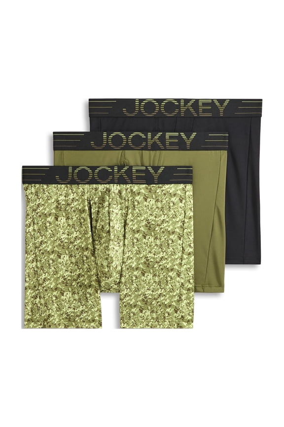 Men's EverActive Zero Chafe 6" Microfiber Boxer Brief - 3 Pack