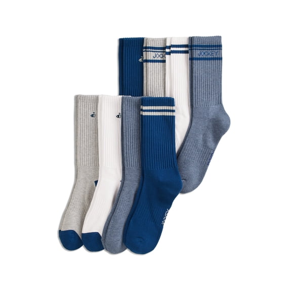 Jockey Men's Everyday Cotton Blend Crew Sock - 8 Pack