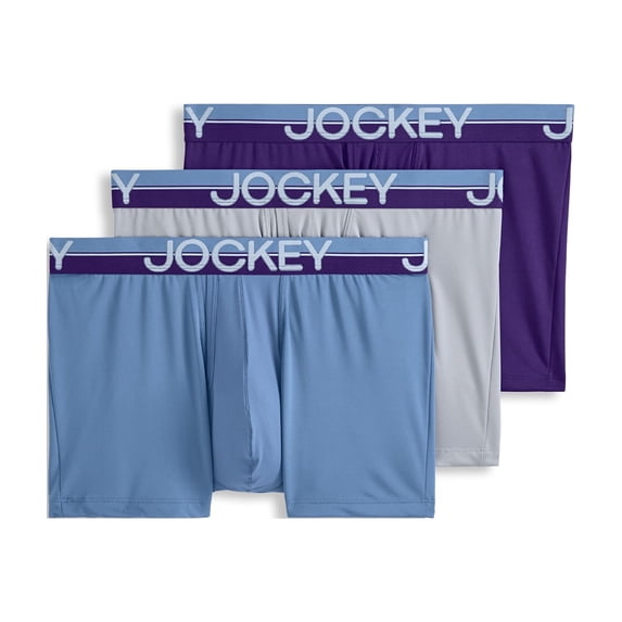 Jockey Men's Infinite Cool Microfiber Stretch 3.5" Trunk - 3 Pack