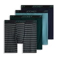 thumbnail image 1 of Jockey Men's Lightweight Cotton Blend 7" Long Leg Boxer Brief - 4 Pack, 1 of 4