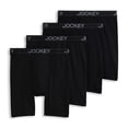 thumbnail image 1 of Jockey Men's Lightweight Cotton Blend 7" Long Leg Boxer Brief - 4 Pack, 1 of 4