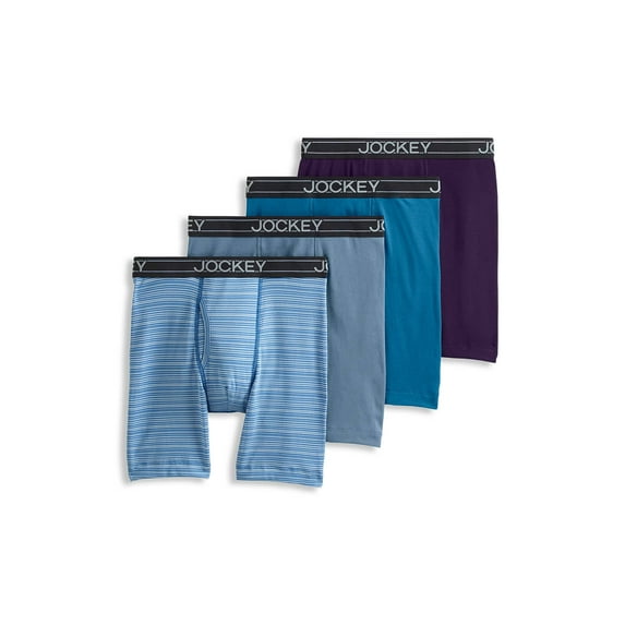 Jockey Men's Lightweight Cotton Blend 7" Long Leg Boxer Brief -