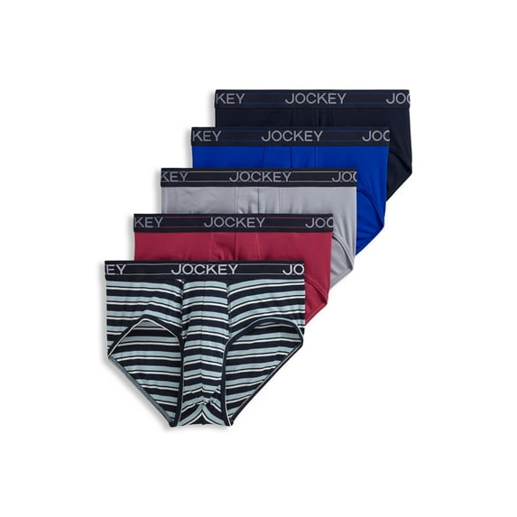 Jockey Men's Lightweight Cotton Blend Brief - 5 Pack