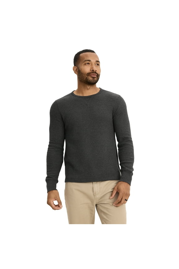 Men's Long Sleeve Waffle Crew