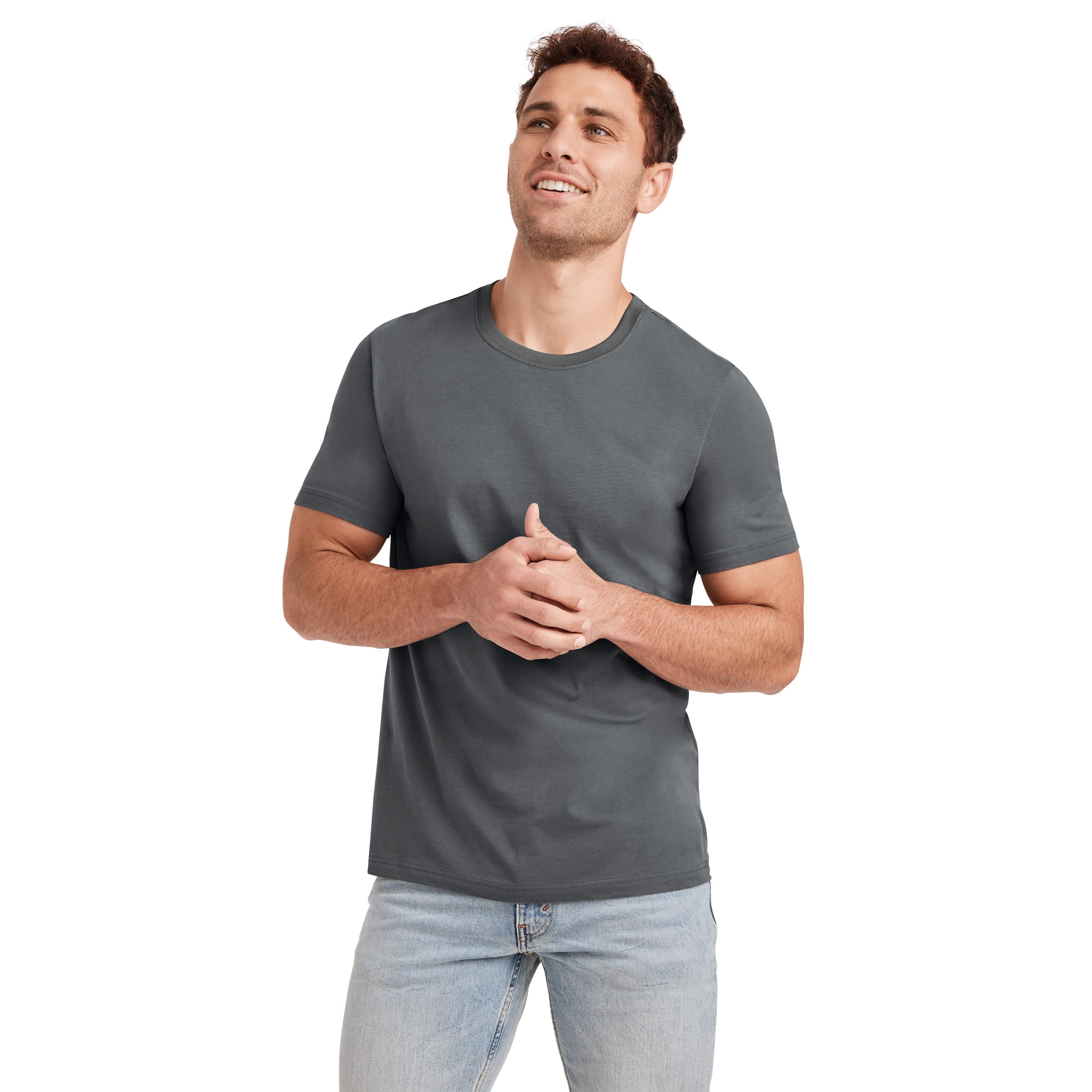 Jockey Men's Made2Fit V-Neck T-Shirt - Dual Fabric Fitted Casual Tee - View #11