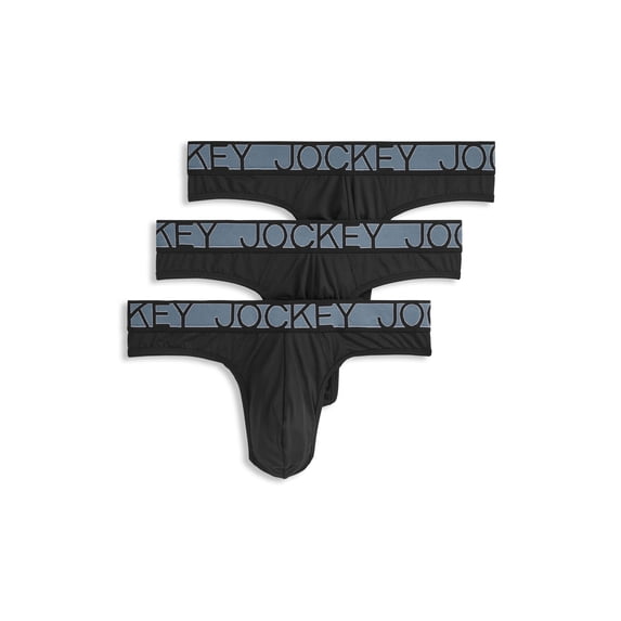 Jockey Men's Microfiber Stretch Thong - 3 Pack