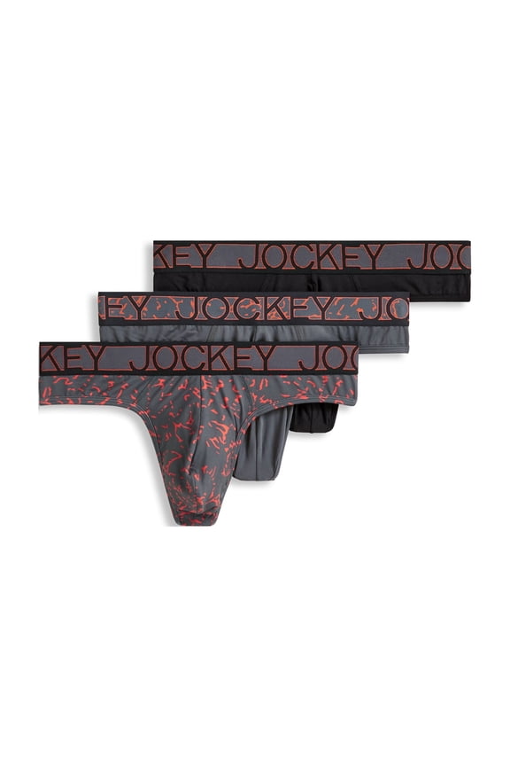 Men's Microfiber Stretch Thong - 3 Pack