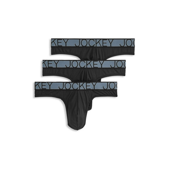 Jockey Men's Microfiber Stretch Thong - 3 Pack