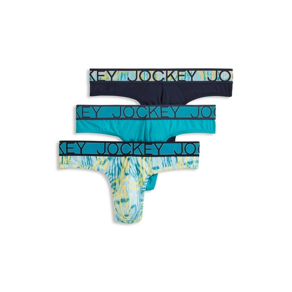 Jockey Men's Microfiber Stretch Thong - 3 Pack