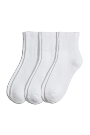 Men's Non-Binding Quarter Socks - 3 Pack