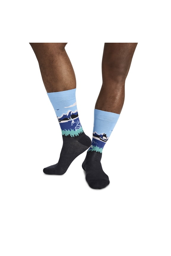 Men's Novelty Dress Crew Sock
