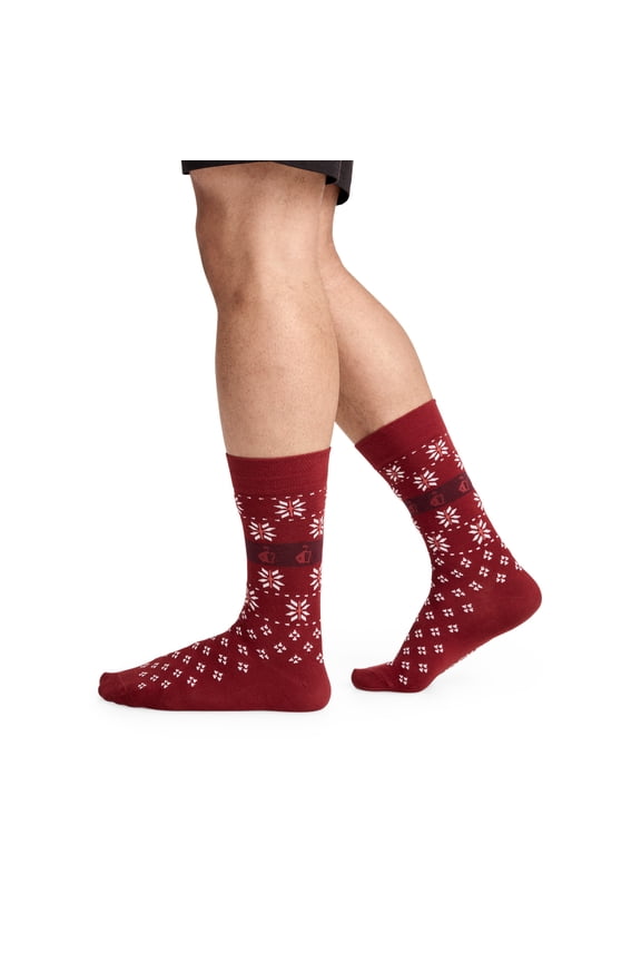 Men's Novelty Dress Crew Sock